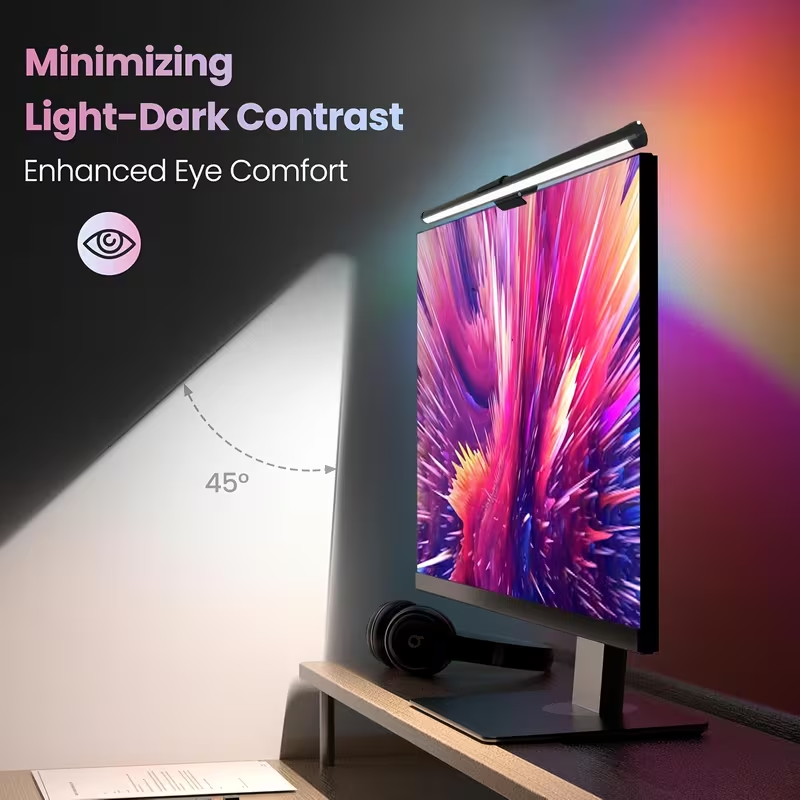 Esports Gaming Desk - Barra Luminosa per Monitor LED, Luci