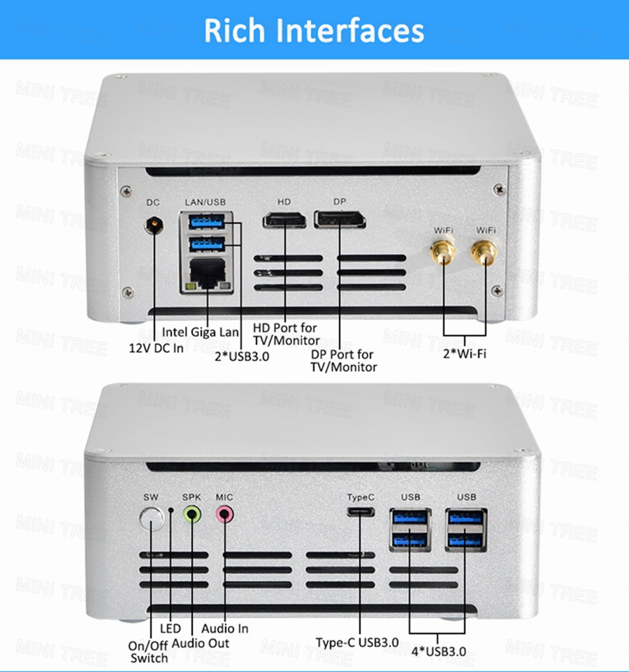 Intel Cpu Core I7 - Mini PC Cube Win11 di 13a