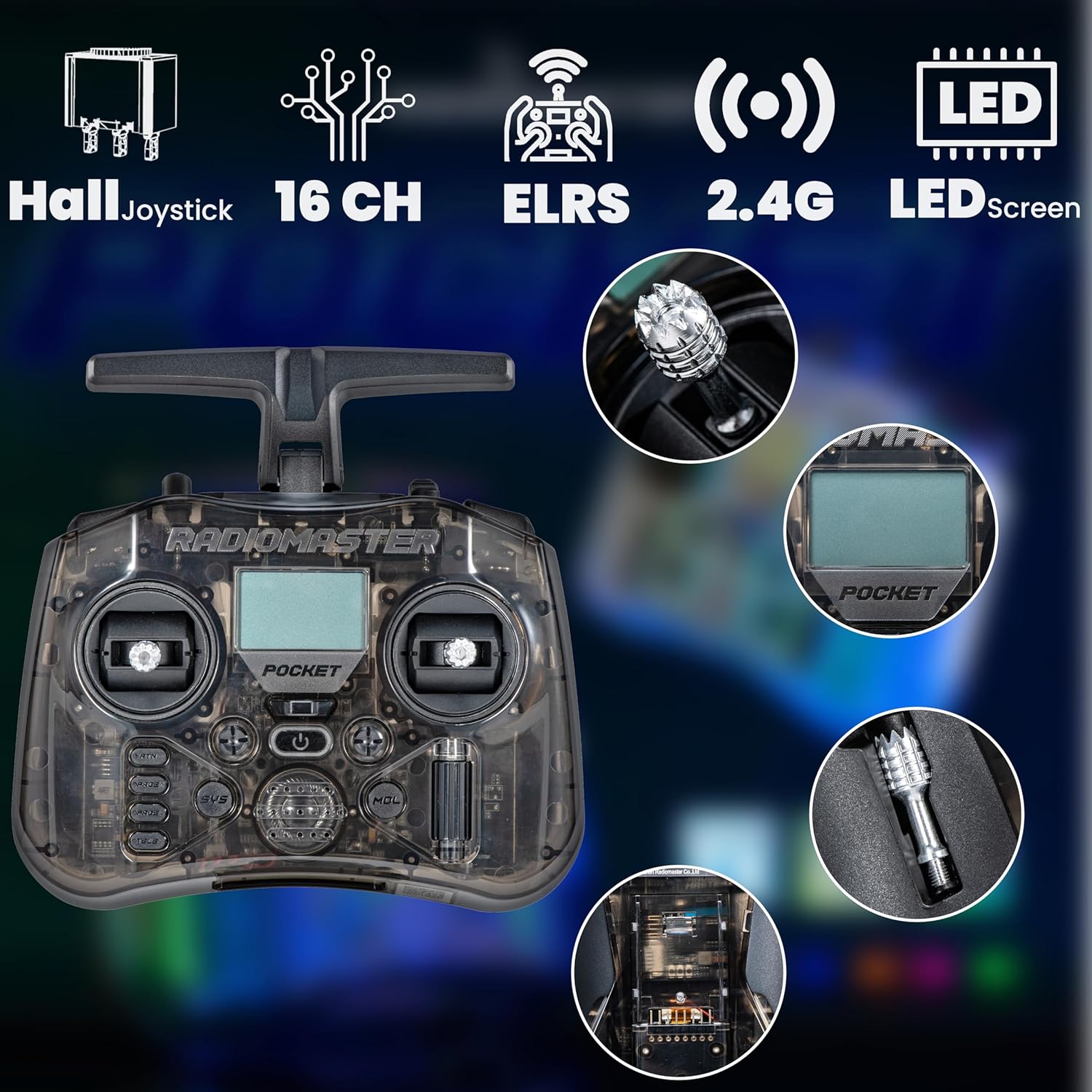 RadioMaster POCKET P16 Radioco - Controller Analog Stick recensione e prezzo