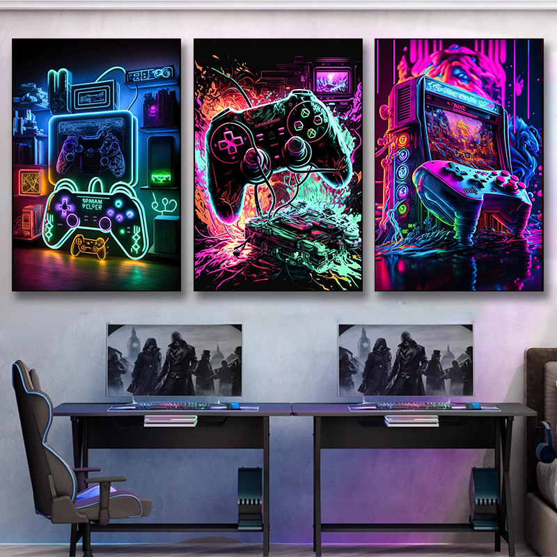 Poster da Parete Moderno Neon  - Esports Gaming Houses recensione e prezzo