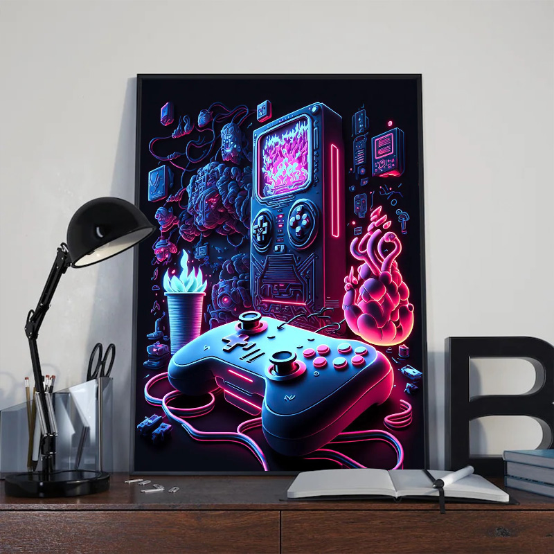 Poster da Parete Moderno Neon  - Esports Gaming Houses recensione e prezzo